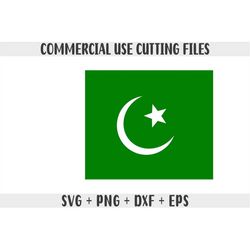 pakistan flag svg original colors, pakistan flag png, commercial use for print on demand, cut files for cricut, cut file