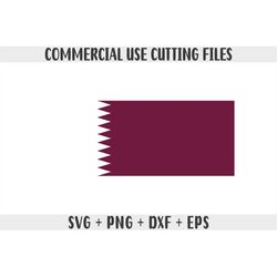 qatar flag svg original colors, qatar flag png, commercial use for print on demand, cut files for cricut, cut files for