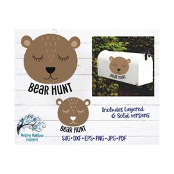 bear hunt svg, dxf, bear face svg, bear vinyl decal file, bear hunt decal file, bear svg, bear hunt file, bears svg, bea