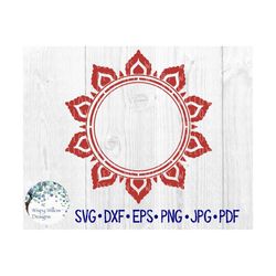 Sun Mandala Border for Monogram or Name SVG, DXF, png, Tribal Sun Svg, Tribal Sun Monogram Svg, Monogram Vinyl Decal Fil