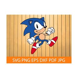 sonic svg, sonic the hedgehog svg, sonic clipart, sonic files for cricut, sonic cut file for silhouette, dxf, png, eps,