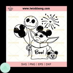 baby yoda disney halloween svg, baby alien svg, mickey head halloween svg, svg cricut, silhouette svg files, cricut svg,