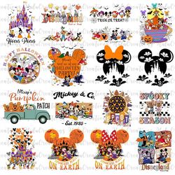 halloween bundle svg png, halloween mouse and friends, trick or treat svg, spooky season, svg, png files for cricut subl