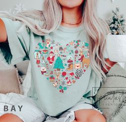 cute christma elements e-shirt, christmas little things t-shirt, holiday apparel, christmas tee, iprintasty christmas, c