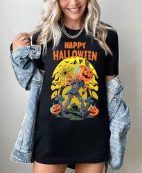 happy halloween t-shirt, happy halloween party shirt, scary halloween tees, halloween pumpkin tshirts, halloween t-shirt