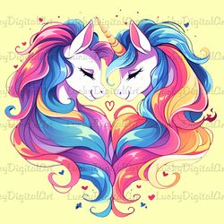 unicorns png printble / goodnotes png stickers / unicorns png printble / clipart