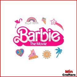 barbie the movie icons svg barbie movie svg digital file
