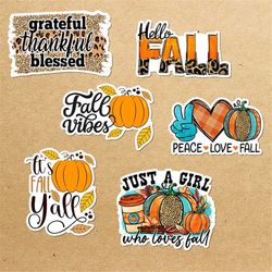 fall sticker bundle, sticker png bundle, printable stickers, digital stickers, print and cut sticker, png digital downlo