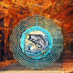 Fishing Camouflage Wind Spinner PNG File, Hanging Wind Spinners for Outdoors, PNG Digital Download, Sublimation Design,