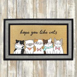 hope you like cats doormat png, front doormat sublimation design download, rug png, rug designs, doormat png file