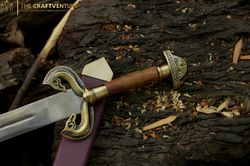 handcraft herug forged for king theoden, lord of the rings collection replica sword, gift for boyfriend, templar sword.