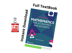 full pdf - mathematics for economics and business, 10th edition - instant download