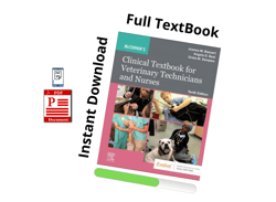 full pdf - mccurnin's clinical textbook for veterinary technicians and nurses e-book - instant download