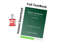 full pdf - real analysis: a long-form mathematics textbook - instant download