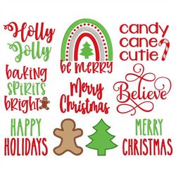 christmas embroidery designs, machine embroidery, holiday embroidery, be merry, believe, digital download, 10 designs, 4