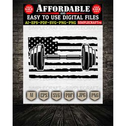 weights svg || barbell svg  || distressed american flag svg  || gym outfit svg  || barbell tshirt  || gym tshirt  || cri