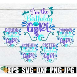 mermaid birthday. matching mermaid birthday. family mermaid birthday. mermaid svg. matching mermaid. cute mermaid birthd