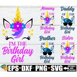 unicorn birthday. matching family unicorn birthday. cute unicorn birthday. unicorn family birthday. matching unicorn fam