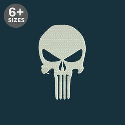 marvel's the punisher machine embroidery design