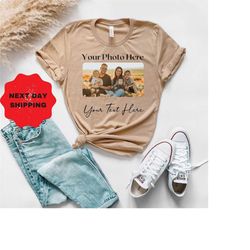 custom text and photo shirt, custom photo shirt, personalized shirt, custom printing t-shirt, personalized kids shirt, m