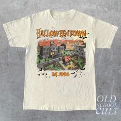 halloweentown est 1998 t-shirt, vintage graphic halloween shirt, retro university fall tee, halloween y2k party shirt, s