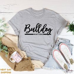 bulldogs team shirt, team mascot shirt, personalized spirit shirt, bulldogs school shirt, bulldogs school spirit, comfor