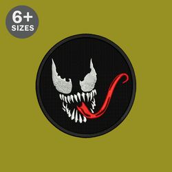 marvel's venom machine embroidery design