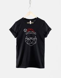 geometric santa father christmas t-shirt - santa claus shirt - festive tshirt