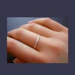 couple ring band - silver ring band - birthday gift - christmas gift