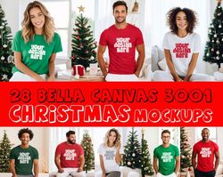 28 christmas tshirt mockups bella canvas 3001 mockup male model mockup kelly green tshirt mockup stock photo pod mockup