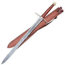 for valhalla handmade damascus steel medieval viking longsword