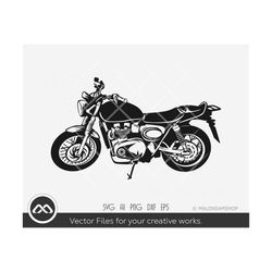 motorcycle svg motor silhouette - motorcycle svg, clipart, biker svg, racing svg, cut file, png, dxf