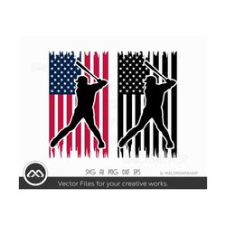 baseball svg american flag - softball svg, baseball svg, softball shirt svg for lovers