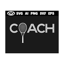 cool tennis svg coach - tennis svg, tennis ball svg, tennis mom svg, tennis racket svg, love tennis svg, dxf, png