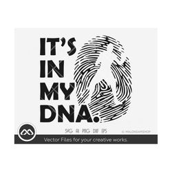 it's in my dna, boxing svg, boxing cut file, boxing silhouette, kick boxing svg, png, dxf eps, sports for lovers