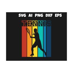 tennis svg retro tennis - tennis svg, tennis ball svg, tennis mom svg, tennis racket svg, love tennis svg for lovers