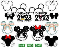 mickey family trip bundle svg, mouse vacation svg png