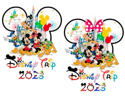 mickey mouse custom name family trip png, minnie trip png