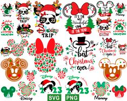 disney mickey christmas svg bundle