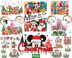 mickey mouse christmas holiday png bundle