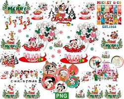 mouse christmas squad png bundle