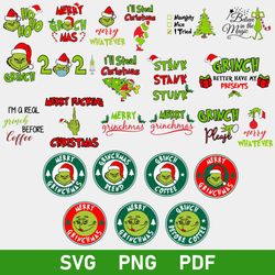 grinch starbucks bundle svg, grinch svg, grinch christmas svg, christmas svg, png dxf eps digital file