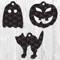 halloween earrings bundle svg, halloween earrings svg, cat svg, pumpkin svg, ghost svg, png dxf file