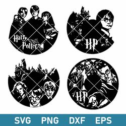 harry potter bundle svg, harry potter friends svg, wizards friend svg, png dxf eps file