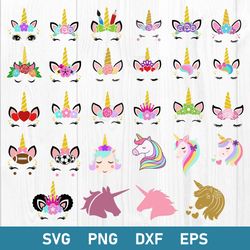 huge unicorn bundle svg, huge unicorn svg, unicorn svg, png dxf eps file