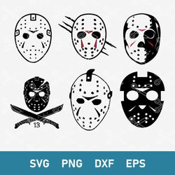 jason mask bundle svg, jason voorhees svg, horror movie svg, halloween svg, png dxf eps digital file