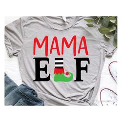 mom christmas svg, mama elf svg, christmas svg, elf family svg, elf squad svg, elf shirt svg, elf hat elf feet svg file