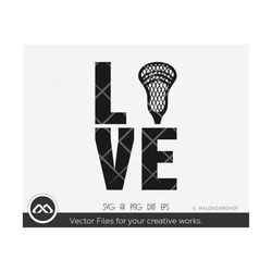 lacrosse svg love - lacrosse stick svg, lacrosse clipart, sports svg, svg cut file, digital file