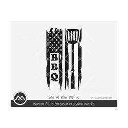 barbecue svg us flag bbq - barbecue svg, chef svg, bbq svg, grill svg, cooking svg, dxf eps, cut file for cricut