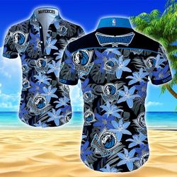 dallas mavericks hawaiian shirt summer button up shirt for men beach wear short sleeve hawaii shirt